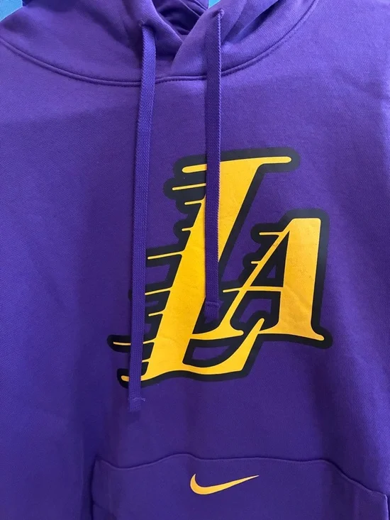 Men's Purple Pullover Hoodie - NBA Team Apparel - Picture 3 of 6